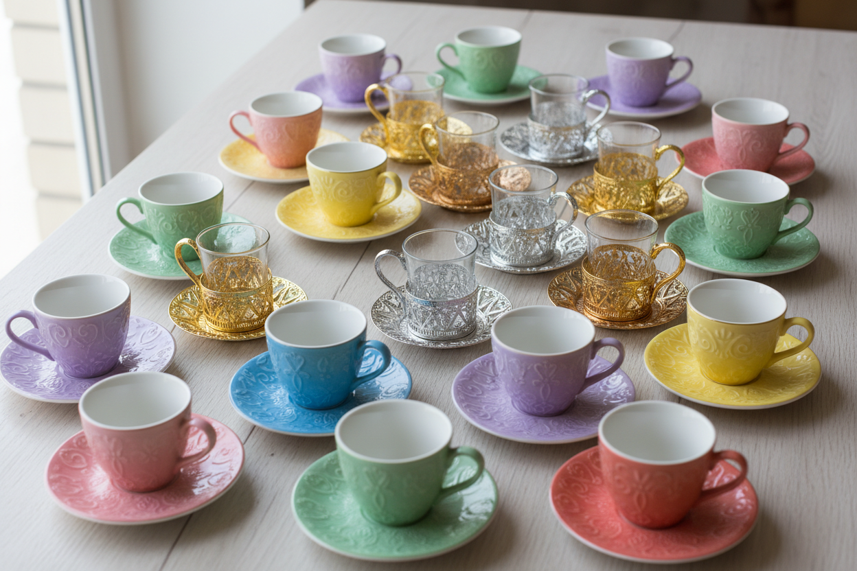 Mugs, Coffee & Tea Cups and Suacers