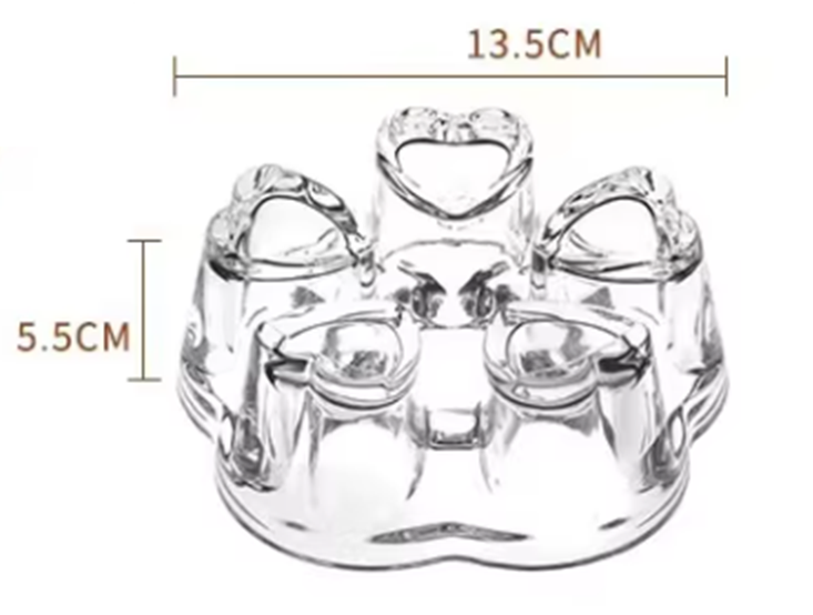 Glass Heat Resistant Coaster - Tea Warmer with Candle Holders