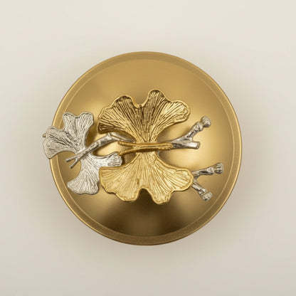 Bonbonniere with Butterfly Lid - Gold & Glass Candy Jar Storage Container