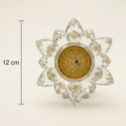 Crystal Incense Burner - Luxury Gold & Glass Bakhoor Holder