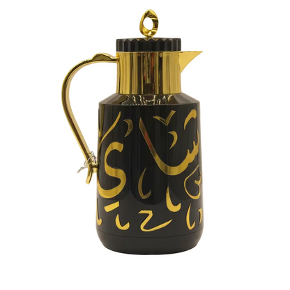 Vacuum Flask 1.0L - Arabic Coffee & Tea Thermos Black Gold