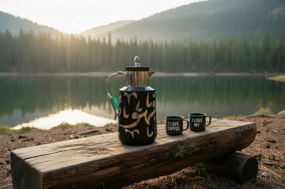 Vacuum Flask 1.0L - Arabic Coffee & Tea Thermos Black Gold